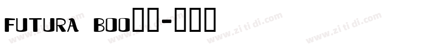 futura boo字体字体转换